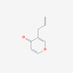 molecular formula C8H8O2 B11923410 3-Allyl-4H-pyran-4-one 