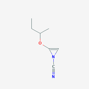 molecular formula C7H10N2O B11923543 2-(sec-Butoxy)-1H-azirine-1-carbonitrile 