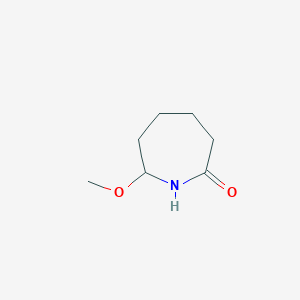 molecular formula C7H13NO2 B11923585 7-Methoxyazepan-2-one CAS No. 63853-81-6