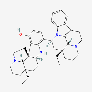molecular formula C38H48N4O B1192359 bisleuconothine A 