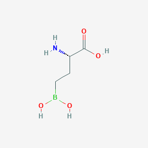 molecular formula C4H10BNO4 B11923616 (S)-2-Amino-4-boronobutanoic acid CAS No. 334700-46-8