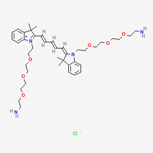 molecular formula C41H61ClN4O6 B1192362 Bis-(N,N inverted exclamation mark -amine-PEG3)-Cy5 