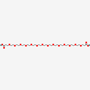 molecular formula C32H62O18 B1192366 Bis-PEG14-acid 