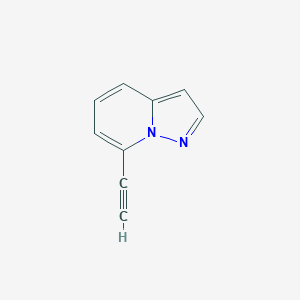 molecular formula C9H6N2 B11923665 7-Ethynylpyrazolo[1,5-a]pyridine 