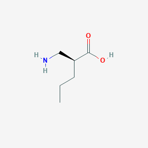 molecular formula C6H13NO2 B11923668 (S)-2-(Aminomethyl)pentanoic acid 