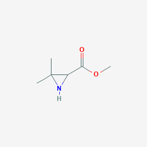 molecular formula C6H11NO2 B11923716 Methyl 3,3-dimethylaziridine-2-carboxylate CAS No. 178925-39-8