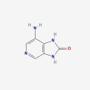 molecular formula C6H6N4O B11923763 7-amino-1H-imidazo[4,5-c]pyridin-2(3H)-one 