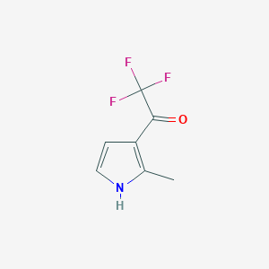 molecular formula C7H6F3NO B119238 2-Methyl-3-trifluoroacetyl-1H-pyrrole CAS No. 142991-74-0