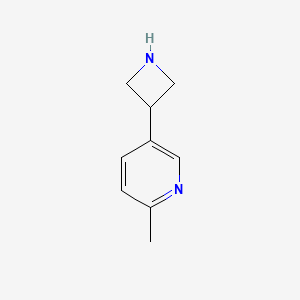 molecular formula C9H12N2 B11923802 5-(Azetidin-3-yl)-2-methylpyridine 