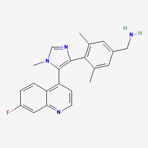 molecular formula C22H21FN4 B1192382 BI-9321 