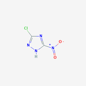 molecular formula C2HClN4O2 B11923883 5-chloro-3-nitro-1H-1,2,4-triazole 