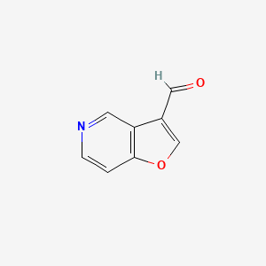 molecular formula C8H5NO2 B11923896 Furo[3,2-c]pyridine-3-carbaldehyde CAS No. 1368185-67-4