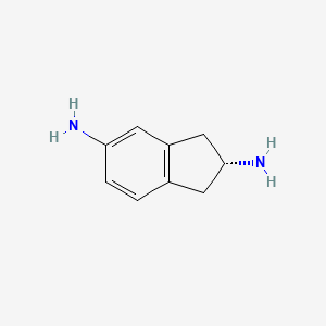 molecular formula C9H12N2 B11923913 (R)-2,3-Dihydro-1H-indene-2,5-diamine 