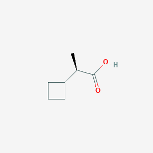 molecular formula C7H12O2 B11923921 (R)-2-Cyclobutylpropanoic acid 