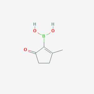 molecular formula C6H9BO3 B11923942 (2-Methyl-5-oxocyclopent-1-en-1-yl)boronic acid CAS No. 912675-87-7