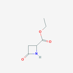 molecular formula C6H9NO3 B11923956 Ethyl 4-oxoazetidine-2-carboxylate 