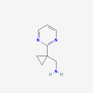 (1-(Pyrimidin-2-yl)cyclopropyl)methanamine