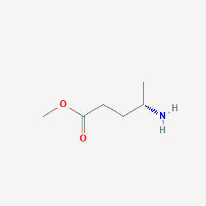 molecular formula C6H13NO2 B11923975 methyl (4S)-4-aminopentanoate 