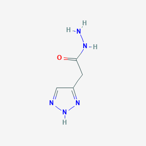 molecular formula C4H7N5O B11923993 2-(1,2,3-Triazolyl)acetohydrazide 