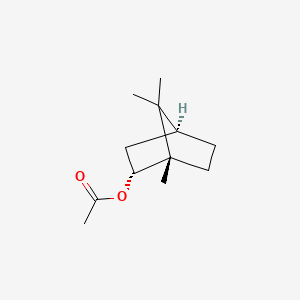molecular formula C12H20O2 B1192403 (-)-Bornyl acetate CAS No. 76-49-3