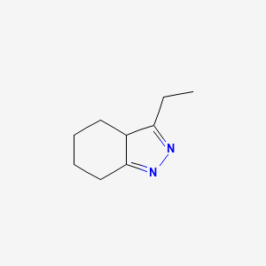 molecular formula C9H14N2 B11924080 3-ethyl-4,5,6,7-tetrahydro-3aH-indazole 