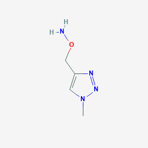 molecular formula C4H8N4O B11924219 O-((1-Methyl-1H-1,2,3-triazol-4-yl)methyl)hydroxylamine 