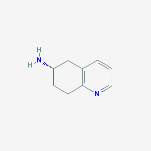 molecular formula C9H12N2 B11924222 (S)-5,6,7,8-Tetrahydroquinolin-6-amine 