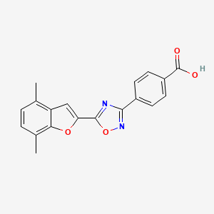 molecular formula C19H14N2O4 B1192426 Unii-N8lrs5gbb6 