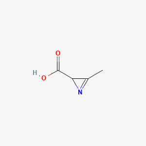 molecular formula C4H5NO2 B11924281 3-Methyl-2H-azirine-2-carboxylic acid CAS No. 31772-89-1