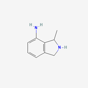 molecular formula C9H12N2 B11924442 3-Methylisoindolin-4-amine 