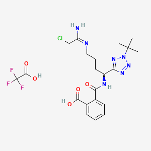 molecular formula C21H27ClF3N7O5 B1192447 Cay10729 tfa 