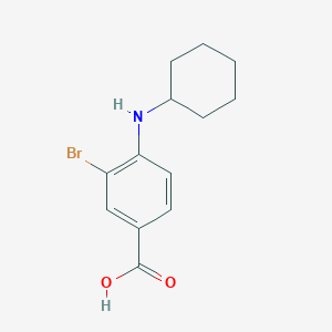 molecular formula C13H16BrNO2 B11924510 3-Bromo-4-(cyclohexylamino)benzoic acid CAS No. 1131594-43-8