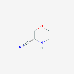 molecular formula C5H8N2O B11924570 (R)-Morpholine-3-carbonitrile 