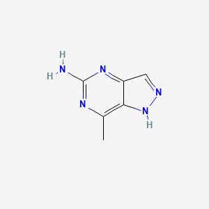 molecular formula C6H7N5 B11924589 7-methyl-1H-pyrazolo[4,3-d]pyrimidin-5-amine 