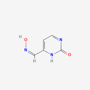 molecular formula C5H5N3O2 B11924678 6-[(Z)-hydroxyiminomethyl]-1H-pyrimidin-2-one 