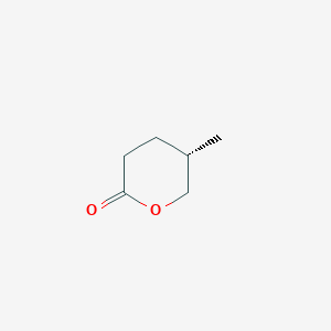 molecular formula C6H10O2 B11924681 2H-Pyran-2-one, tetrahydro-5-methyl-, (5S)- CAS No. 1121-72-8