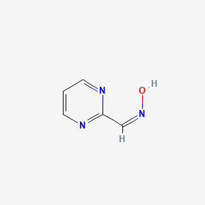 molecular formula C5H5N3O B11924714 (E)-Pyrimidine-2-carbaldehyde oxime 