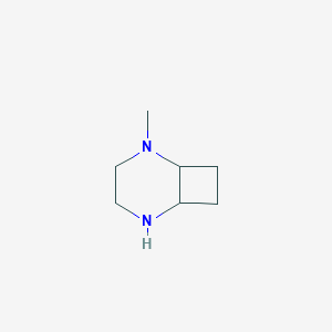 molecular formula C7H14N2 B11924735 2-Methyl-2,5-diazabicyclo[4.2.0]octane 