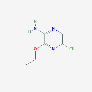 molecular formula C6H8ClN3O B11924750 5-Chloro-3-ethoxypyrazin-2-amine CAS No. 1259478-70-0