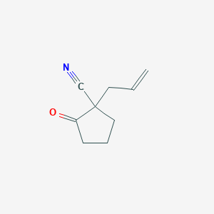 molecular formula C9H11NO B11924761 1-Allyl-2-oxocyclopentanecarbonitrile 