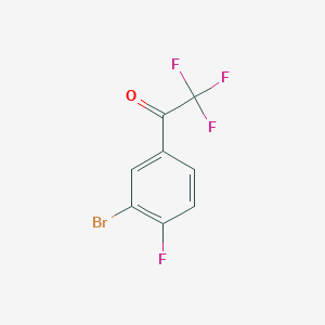 molecular formula C8H3BrF4O B119248 1-(3-Bromo-4-fluorophenyl)-2,2,2-trifluoroethanone CAS No. 150698-74-1