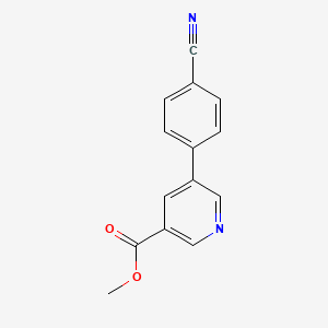 Methyl 5-(4-cyanophenyl)nicotinate