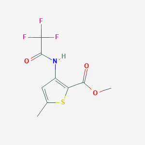 Methyl 5-methyl-3-(2,2,2-trifluoroacetamido)thiophene-2-carboxylate