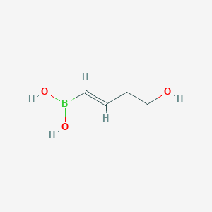 molecular formula C4H9BO3 B11924970 [(1E)-4-Hydroxybut-1-en-1-yl]boronic acid CAS No. 916673-48-8