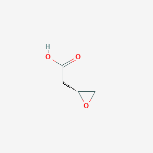 molecular formula C4H6O3 B11925047 2-[(2R)-oxiran-2-yl]acetic acid 