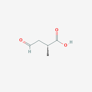 molecular formula C5H8O3 B11925055 (R)-2-methyl-4-oxobutanoic acid 