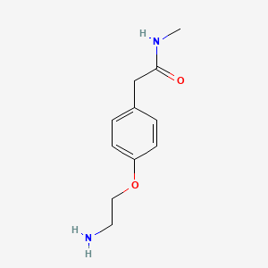 molecular formula C11H16N2O2 B11925129 2-(4-(2-aminoethoxy)phenyl)-N-methylacetamide CAS No. 207922-76-7