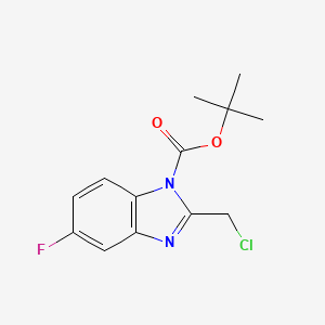 tert-Butyl 2-(chloromethyl)-5-fluoro-1H-benzo[d]imidazole-1-carboxylate