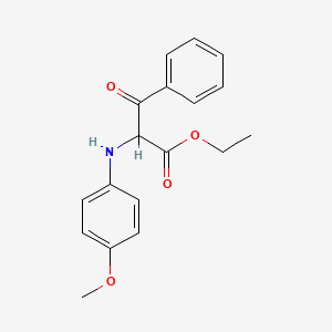 molecular formula C18H19NO4 B11925139 Ethyl 2-((4-methoxyphenyl)amino)-3-oxo-3-phenylpropanoate 