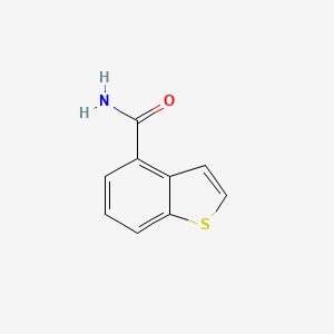 molecular formula C9H7NOS B11925207 Benzo[b]thiophene-4-carboxamide CAS No. 17347-35-2